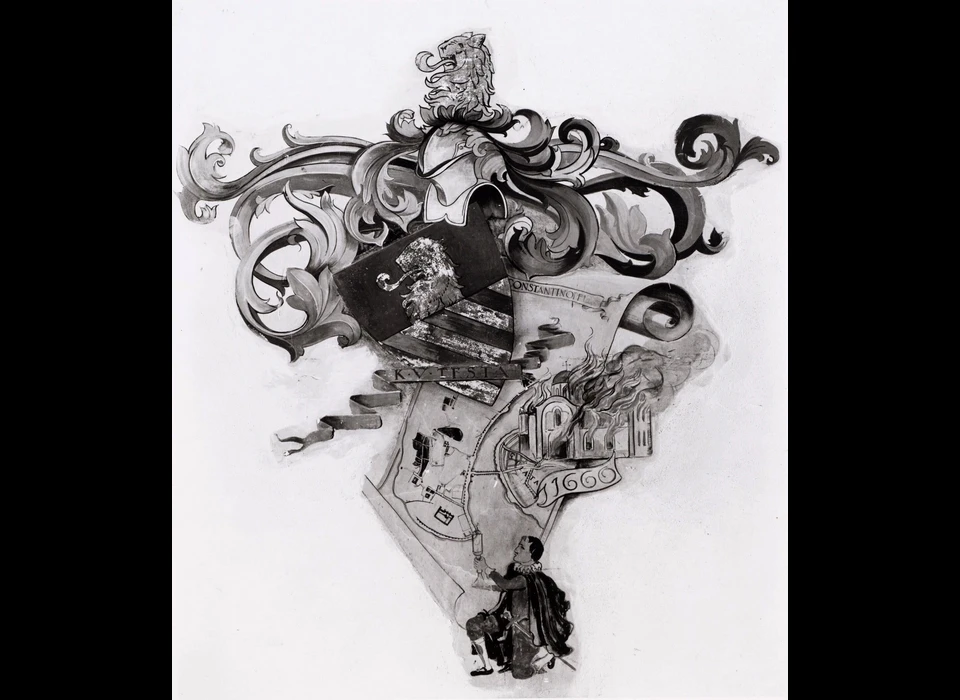 Amstelveenseweg 163 Sint Agneskerk detail schildering bij reliek van de doornenkroon door Nico Witteman (1980)