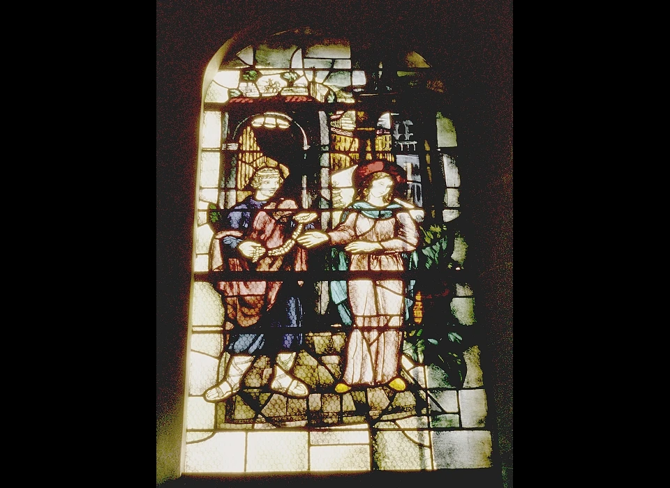 Amstelveenseweg 163 Sint Agneskerk glas-in-lood venster (1984)