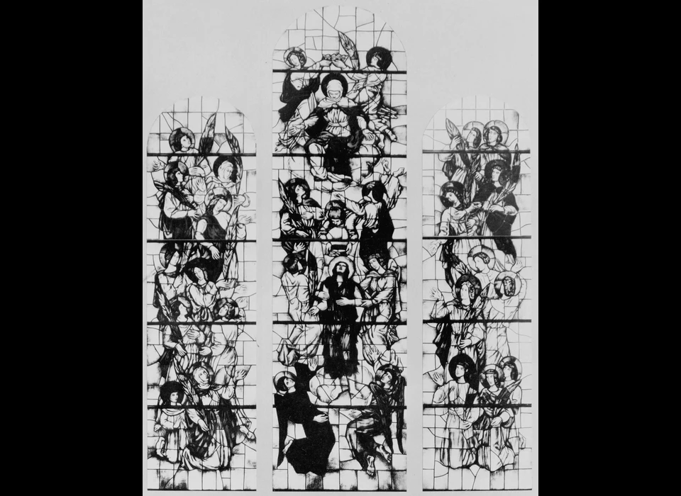 Amstelveenseweg 163 Sint Agneskerk ontwerptekening verheerlijking Agnes (1934, Joep Nicolas)