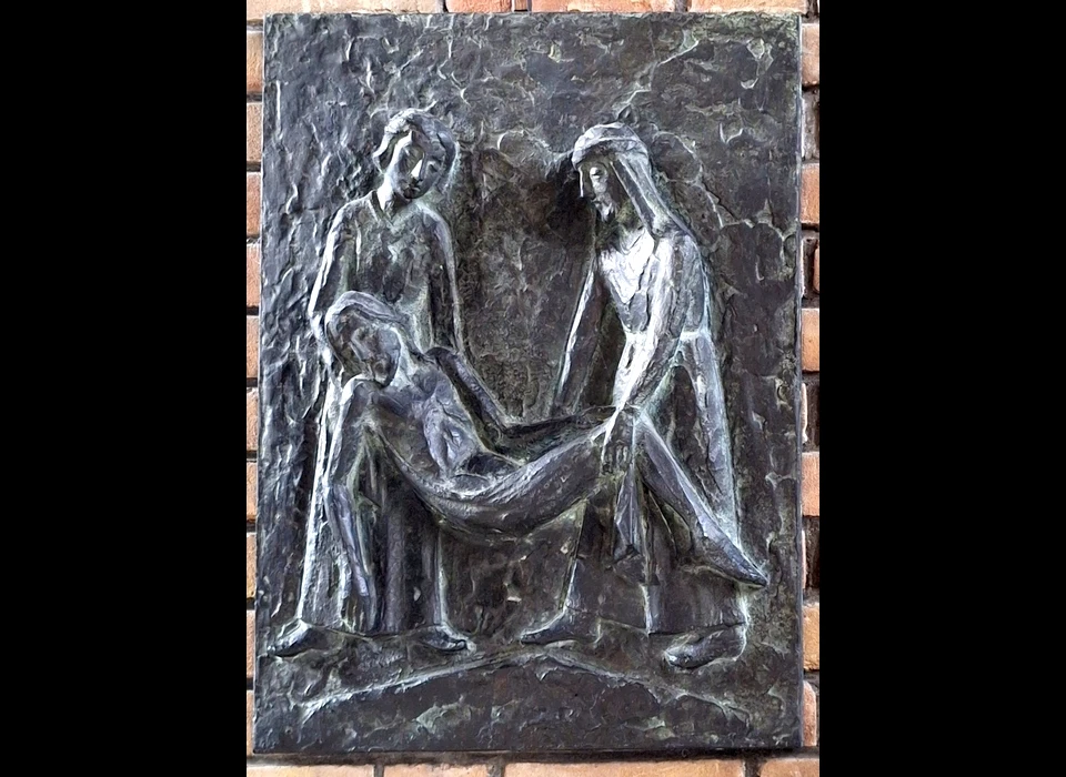 Amstelveenseweg 965 Augustinuskerk kruisweg statie 14 Jezus wordt in het graf gelegd (2025)