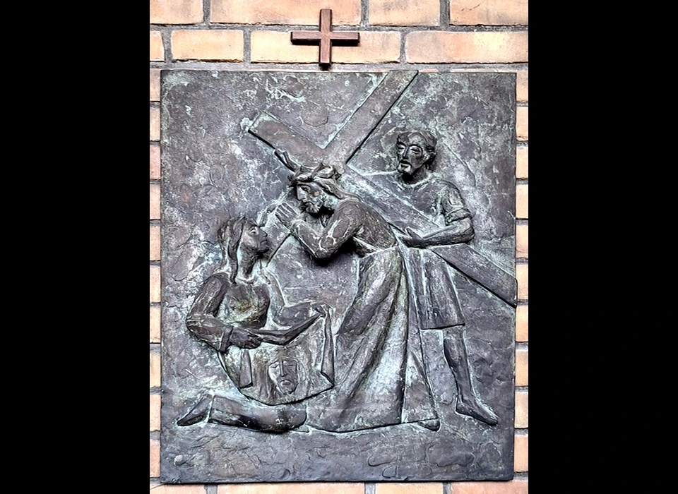 Amstelveenseweg 965 Augustinuskerk kruisweg statie 6 Veronica droogt het gezicht van Jezus af (2025)