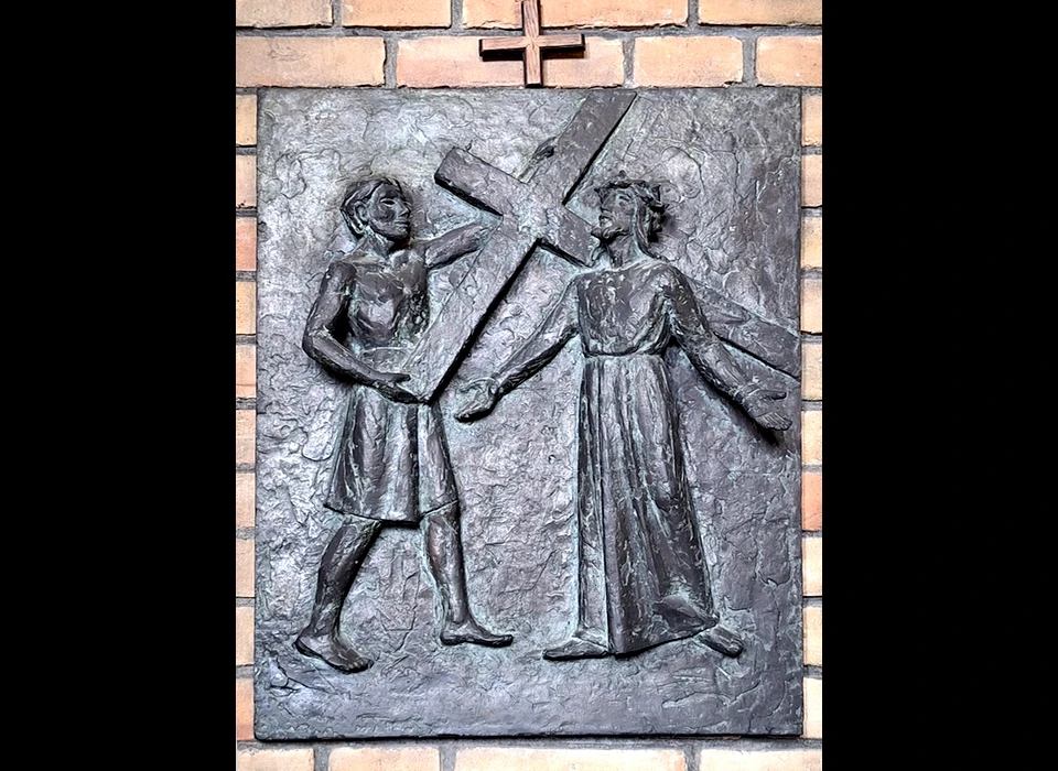 Amstelveenseweg 965 Augustinuskerk kruisweg statie 2 Jezus neemt het kruis op zijn schouders (2025)