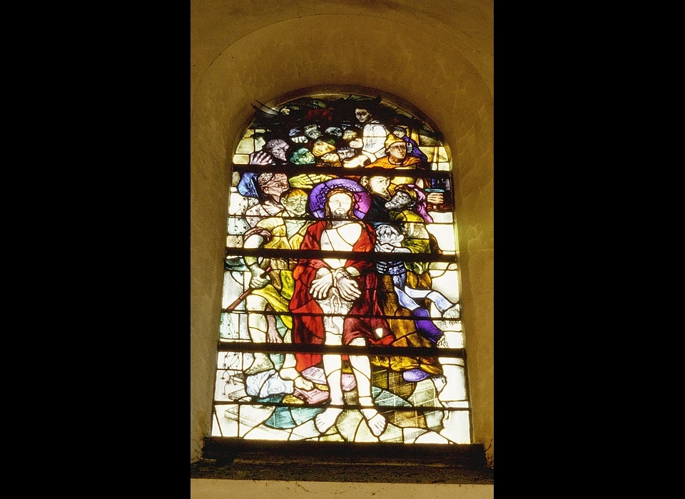 Amstelveenseweg 163 Sint Agneskerk glas-in-lood venster (2004)