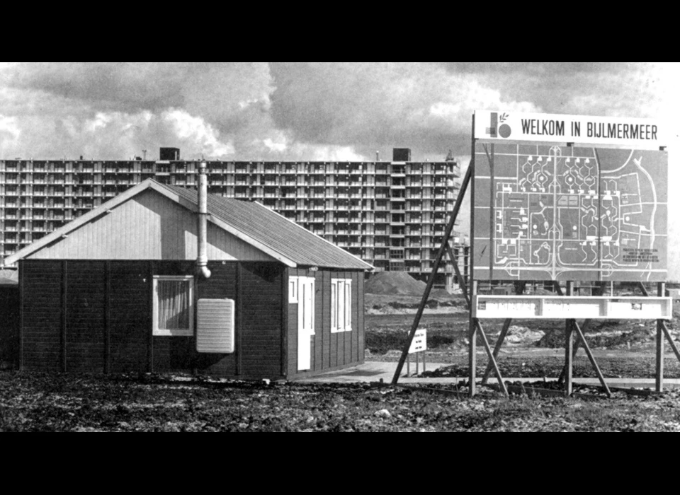 Bijlmermeer bouw H-buurt (1966)