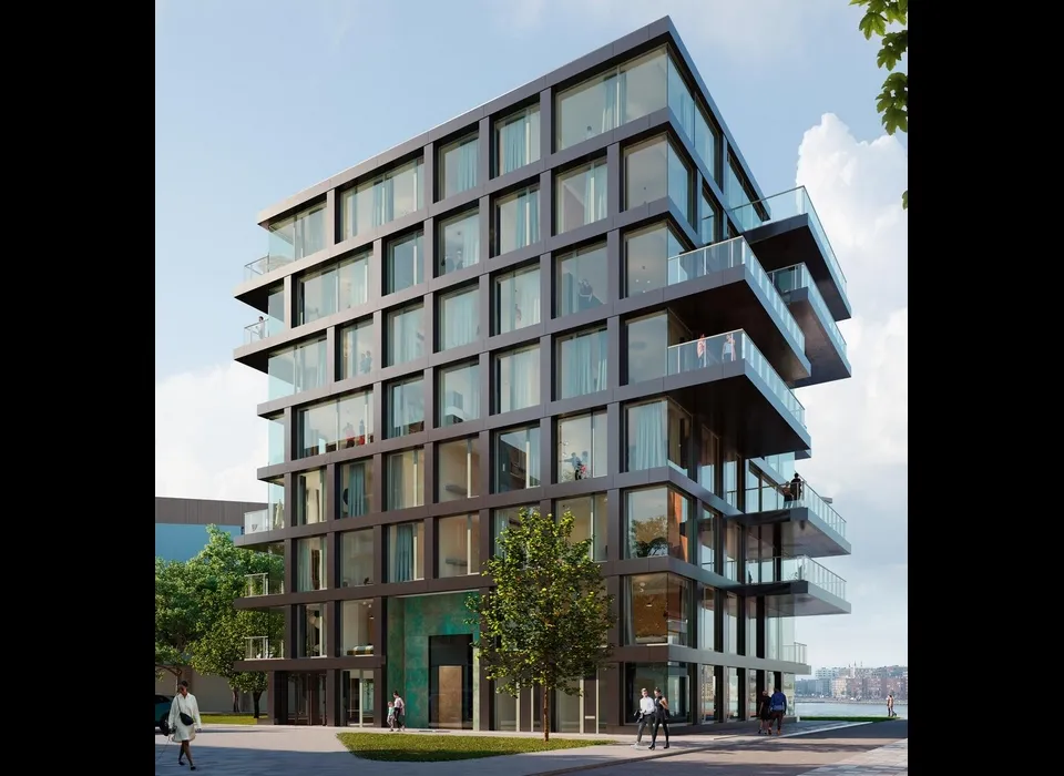 Grasweg 87-225 artist impressie gebouw Verde (2022)