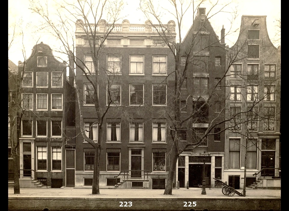 Herengracht 223-225 gevels kort voor de verbouwing (1927)