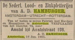 zinkpletterij advertentie