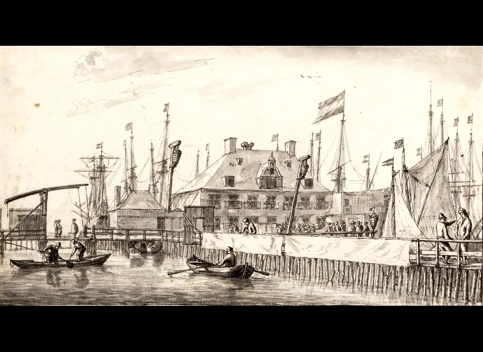 IJ Oude Stadsherberg voor Buiten Wieringerstraat (Reinier Nooms (1623-1664), 1660) 