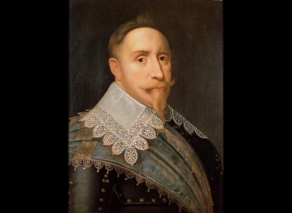 Koning Gustaaf Adolf II van Zweden (Zijn vader is Karel IX van Zweden en zijn moeder Christina van Holstein-Gottorp) 1611-1632 (Jacob Hoefnagel)