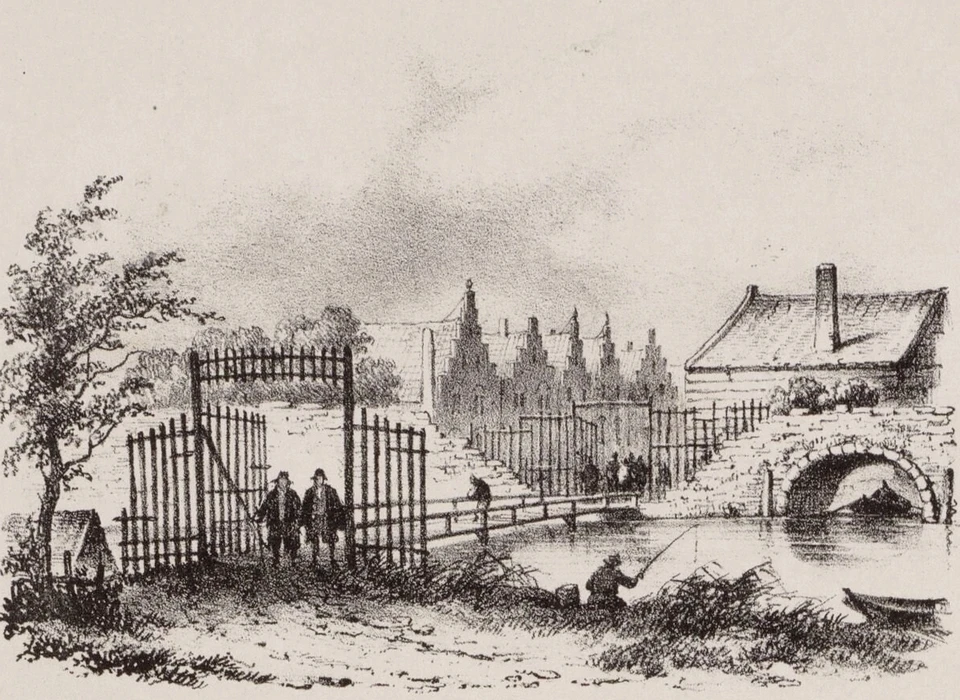 Singel 1ste Heiligewegpoort buitenzijde (D.Willink, 1592)