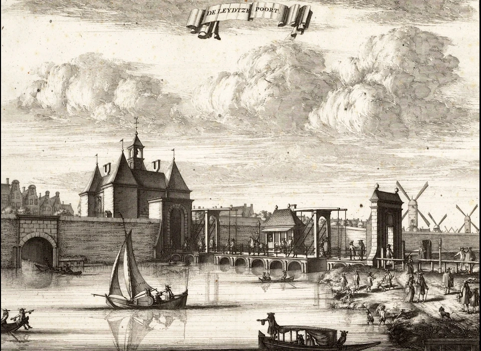 Leidsepoort vanaf Buitensingelgracht (ca.1700)