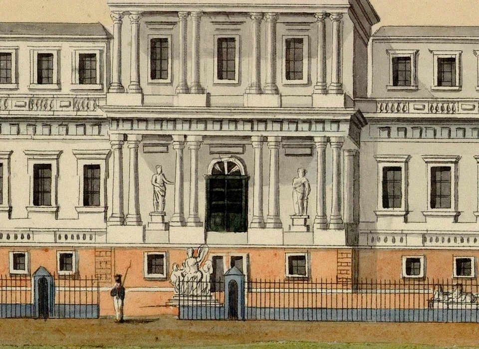 Villa Welgelegen in Haarlem (kopergravure Frederik Christiaan Bierweiler) (1815)