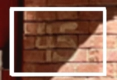 geschilderd huisnummer