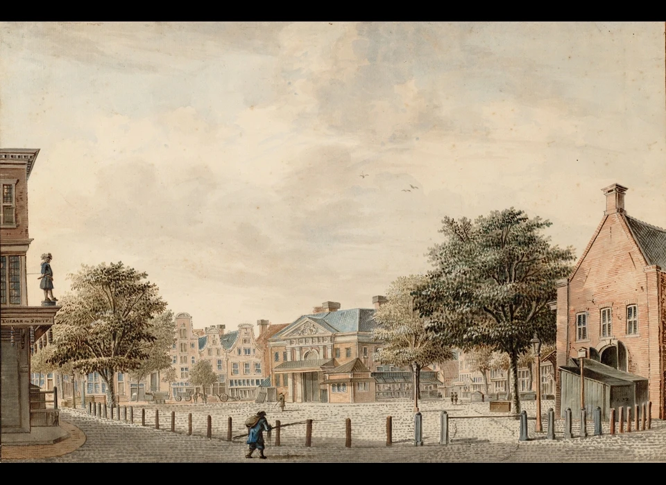 Rembrandtplein 3de Regulierspoort in gebruik als Boterwaag (Dirk Verrijk, 1768)