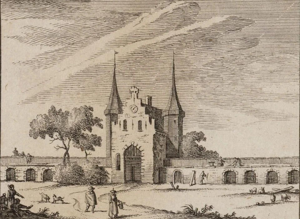 Muntplein 12 1552 Regulierspoort binnenzijde (Jan Goeree naar tekening D.Willink)