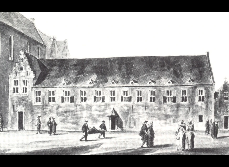 Nes 58-70 Sint Pietersgasthuis bij Sint Pieterspoort (1500)