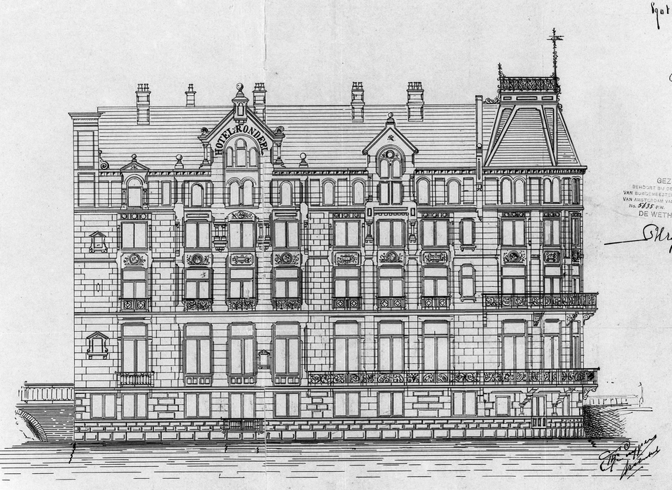 Verbouwingstekening Rondeel (Eduard G.H.H.Cuypers (1859-1927), 1882)
