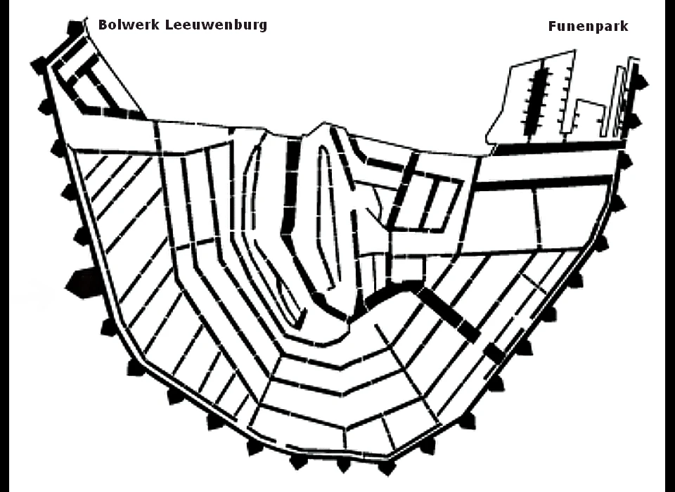 locatie bolwerk Slotermeer op kaart