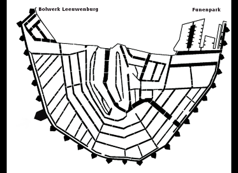 locatie bolwerk Rijkeroord op kaart