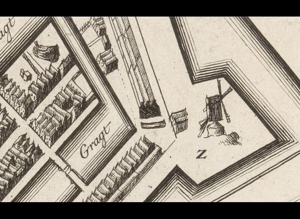 plattegrond bolwerk De Bocht (Johannes Covens en Cornelis Mortier, ca.1775)