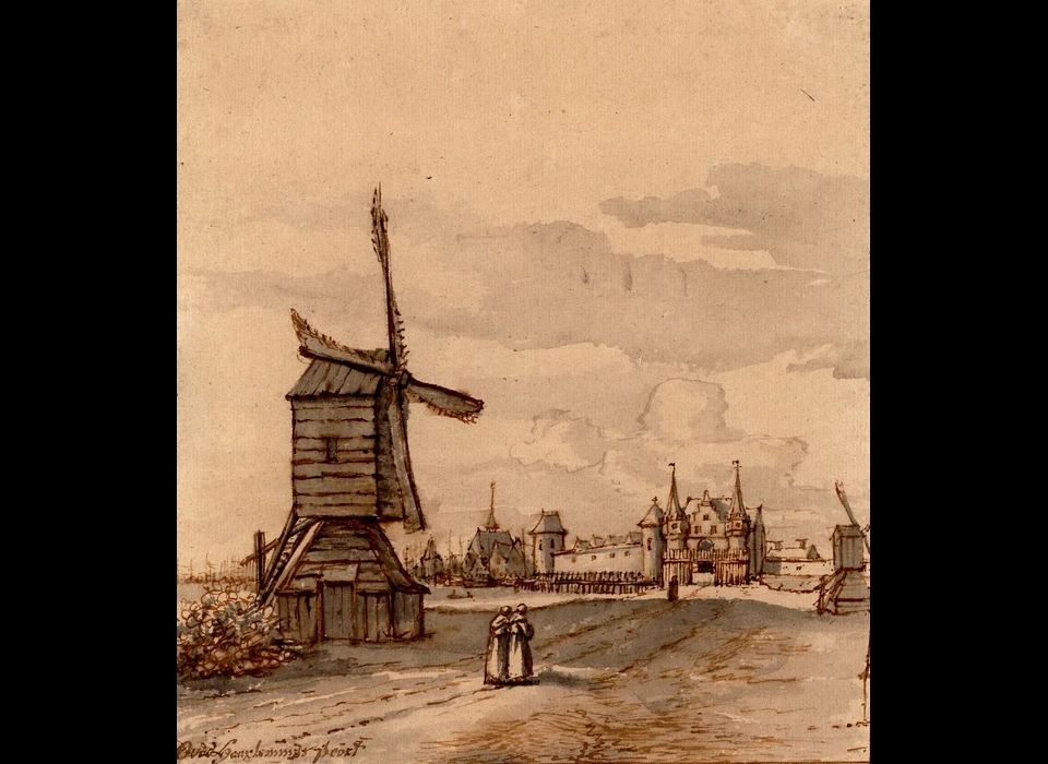 Singel, bij 2de Haarlemmerpoort (Gerrit Lamberts, ca.1820) (1544)