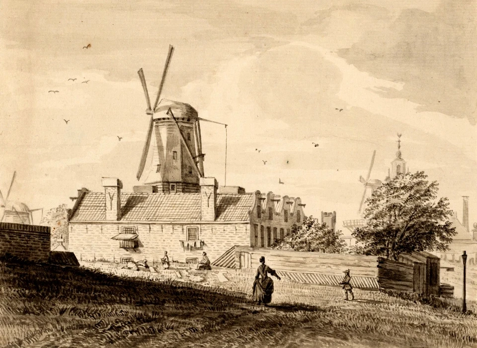 Marnixstraat bolwerk Sloterdijk (Bartholomeus Barbiers (1743-1808), 1780)