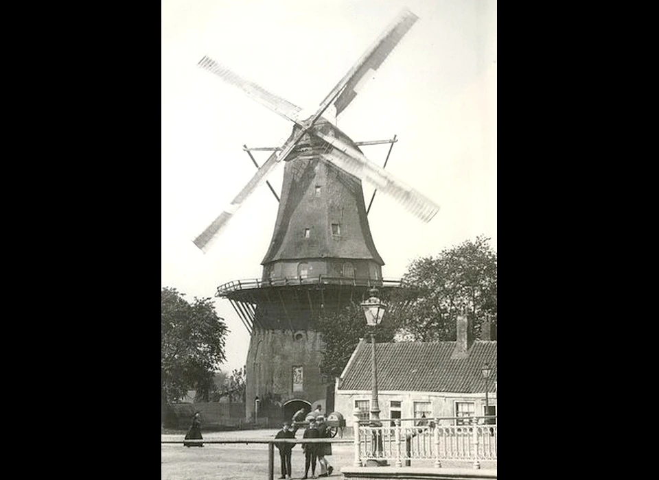 Marnixstraat Molen de Victor (circa 1890)