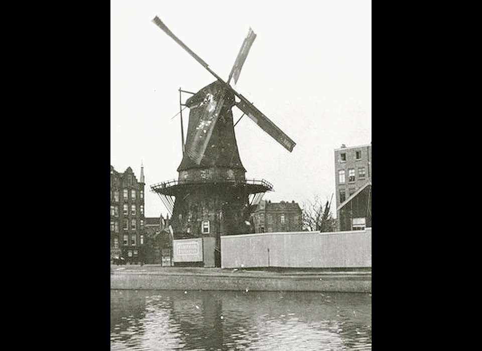 Marnixstraat Molen de Victor (circa 1890)