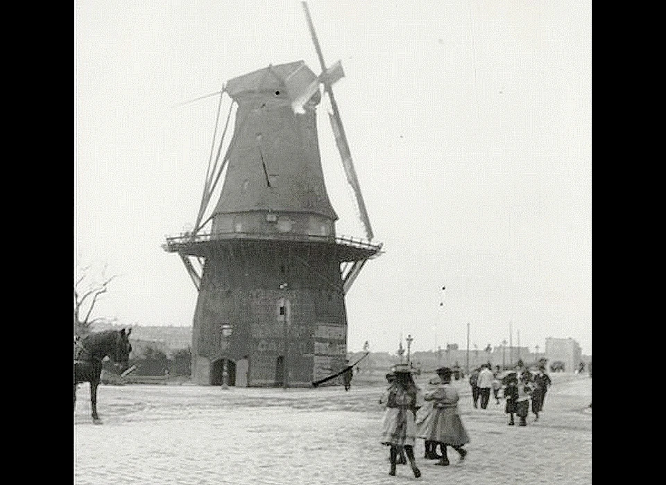 Marnixstraat Molen de Victor (circa 1890)