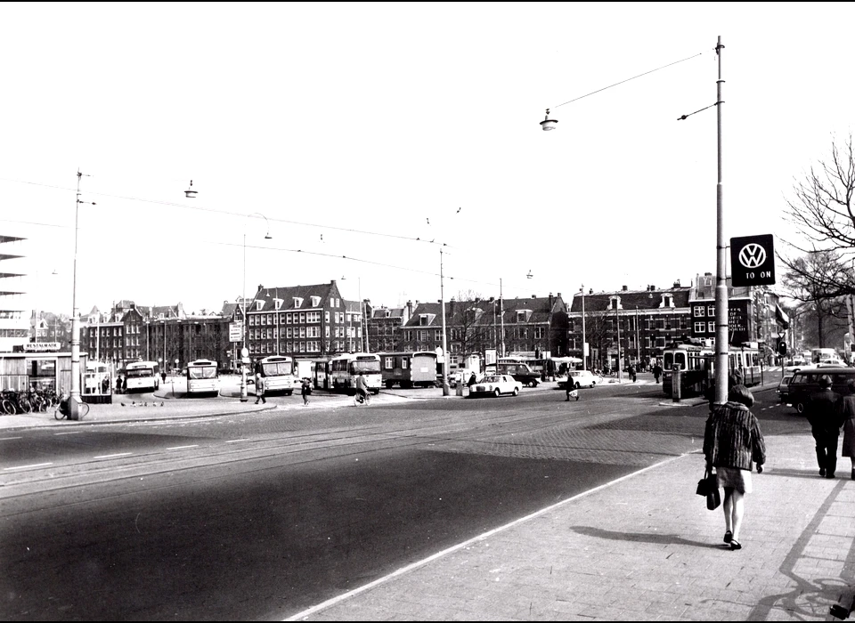 Marnixstraat hoek Elandsgracht busstation NZHVM (1971)