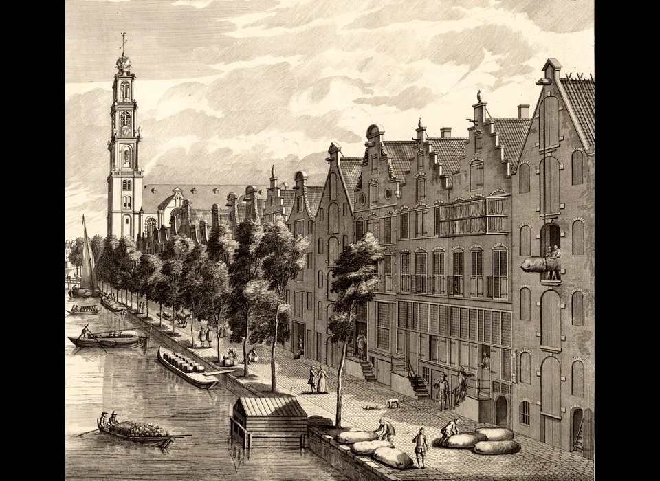 Prinsengracht 279-325 v.l.n.r. (Abraham Schenk, ca.1725)