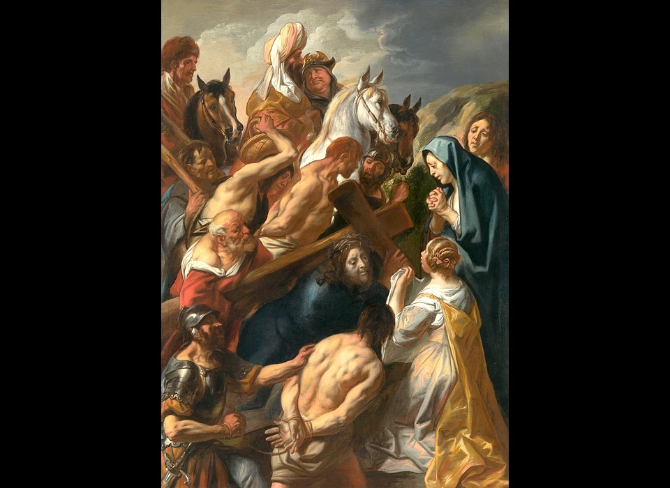 Singel 442-446 Kruisdraging (Jacques Jordaens, ca.1655-ca.1660), verkocht in 1966, in 1997 door Rijksmuseum verworven