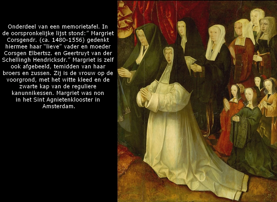 Deel memorietafel Corsgen-Elbertsz (Jacob Cornelisz van Oostsanen)