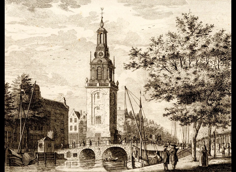 Singel ter hoogte van 159 Jan Roodenpoortstoren (Willem Writs, 1804)