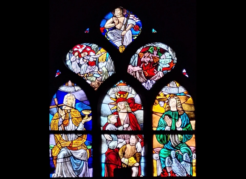 Singel 442-446 gebrandschilderd venster (2025)