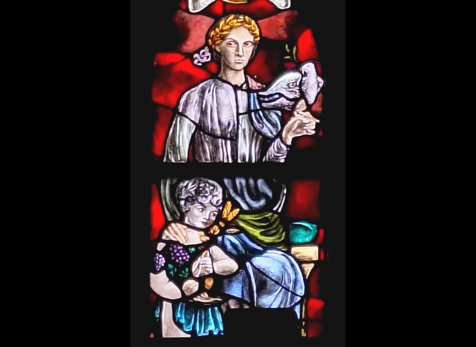 Singel 442-446 gebrandschilderd venster (2025)