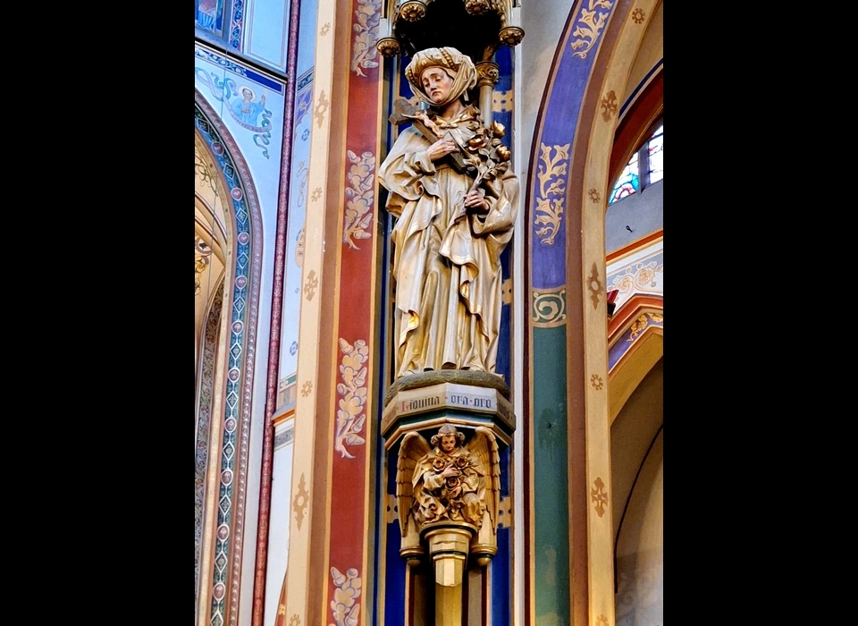 Singel 442-446 Beeld tegen zuil, atelier Mengelberg (2025)