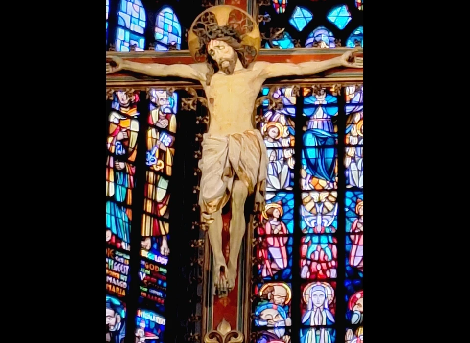 Singel 442-446 Triomfboog beeld Jezus, atelier Mengelberg (2025)