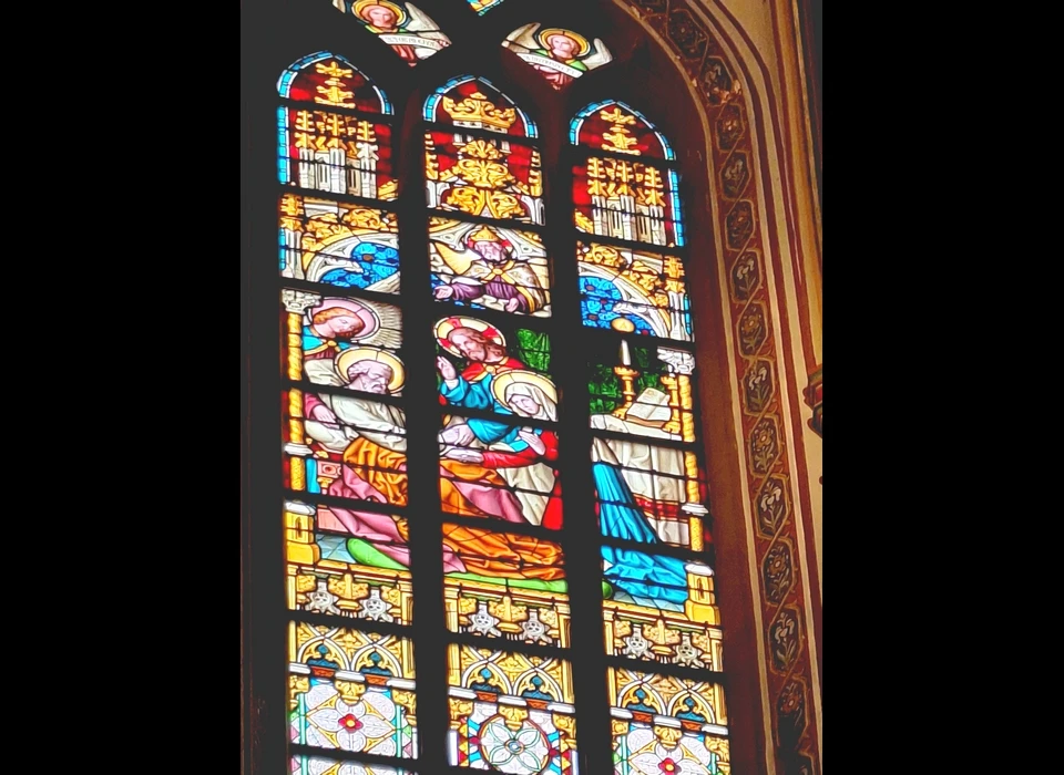 Singel 442-446 gebrandschilderd venster (2025)