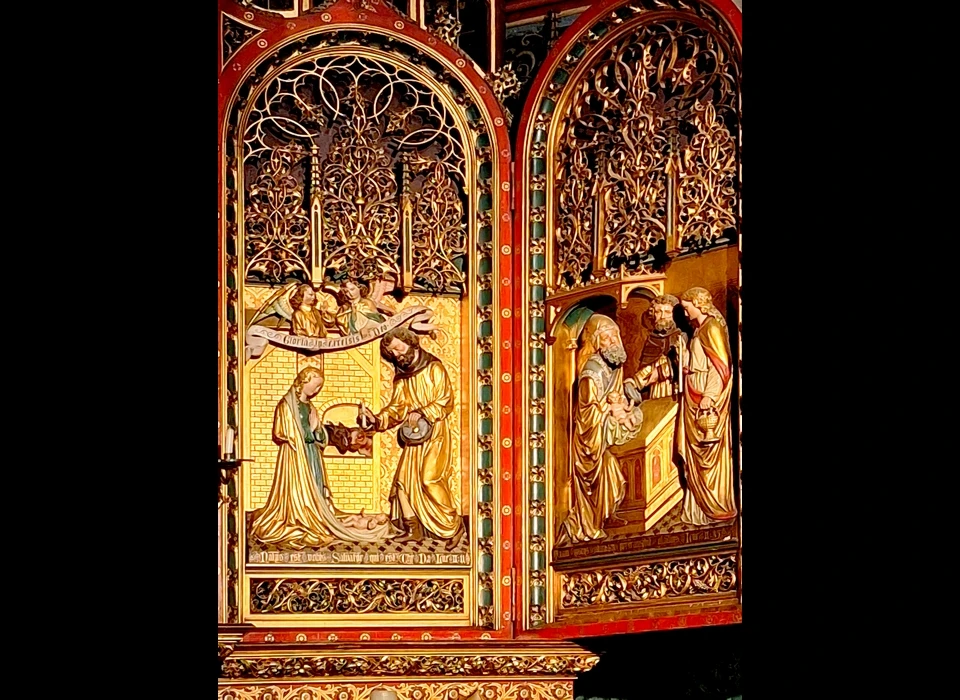 Singel 442-446 Maria-altaar zijpaneel, atelier Mengelberg (2025)