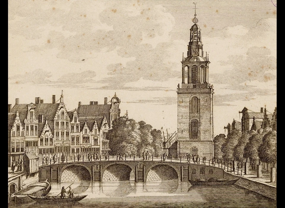 Singel ter hoogte van 159 Jan Roodenpoortstoren (Peter Schenck, 1710)