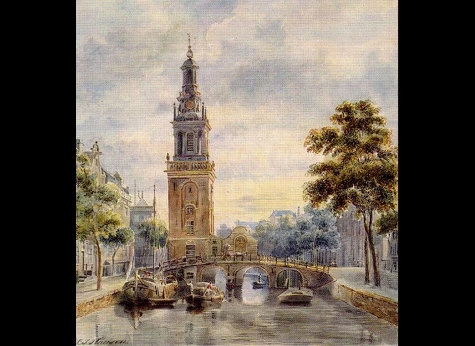 Singel ter hoogte van 159 Jan Roodenpoortstoren (1795)